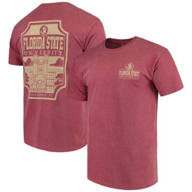 Image One イメージ ワン Men's Garnet Florida State Seminoles Comfort Colors Campus Icon T-Shirt メンズ