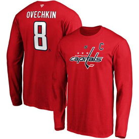 Men's Fanatics Alexander Ovechkin Red Washington Capitals Authentic Stack Name & メンズ