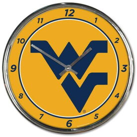 ウィンクラフト WinCraft West Virginia Mountaineers Chrome Wall Clock ユニセックス
