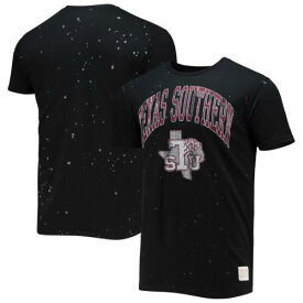 オリジナル レトロ ブランド Men's Original Retro Brand Black Texas Southern Tigers Bleach Splatter T-Shirt メンズ