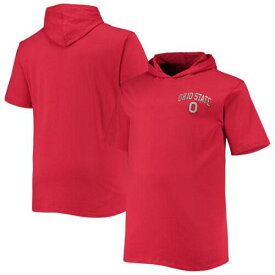 Profile Men's Scarlet Ohio State Buckeyes Big & Tall Team Hoodie T-Shirt メンズ