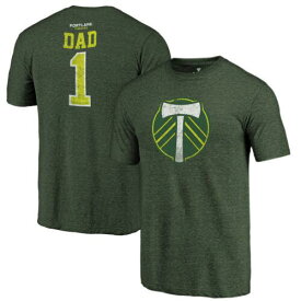 New ListingMen's Fanatics Green Portland Timbers Greatest Dad Tri-Blend T-Shirt ユニセックス