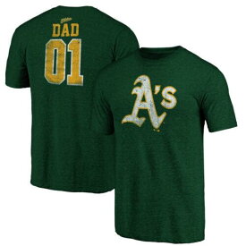 New ListingMen's Fanatics Green Oakland Athletics Father's Day Greatest Dad Tri-Blend ユニセックス