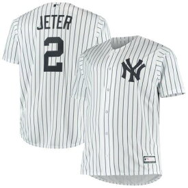 Profile Men's Derek Jeter White New York Yankees Big & Tall Replica Player Jersey メンズ
