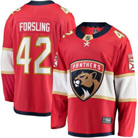 Men's Fanatics Gustav Forsling Red Florida Panthers Home Breakaway Player Jersey メンズ