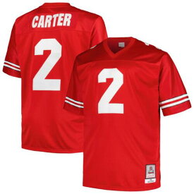 ミッチェルアンドネス Men's Mitchell & Ness Cris Carter Scarlet Ohio State Buckeyes Big & Tall Legacy メンズ