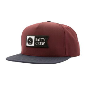 Salty Crew Alpha Tech Snapback Hat (Burgundy/Navy) 5-Panel Two Tone Cap メンズ