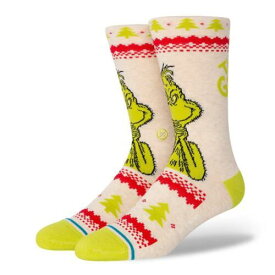 スタンス Stance Grinch Sweater Classic Crew Socks (Canvas) Men's Christmas Sock メンズ