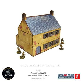 Pre-Painted WW2 Normandy Townhouse 2 Terrain Bolt Action Warlord Games