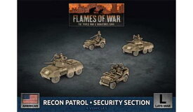 Battlefront Miniatures M8 Cavalry Recon Platoon (x4 Plastic) American Late War Flames of War NEW