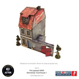 Pre-Painted WW2 Normandy Townhouse 1 Terrain Bolt Action Warlord Games