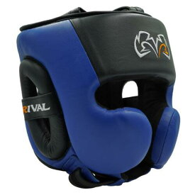 Rival Boxing RHG30 Mexican Style Cheek Protector Training Headgear - Black/Blue ユニセックス