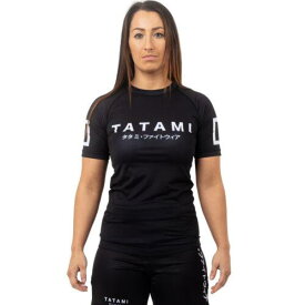 Tatami Fightwear Women's Katakana Short Sleeve Rashguard - Black レディース