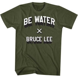 American Classics Bruce Lee Be Water T-Shirt - Small - Military Green メンズ