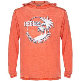 Reel Life Circle Palm Ocean Washed Captiva Pullover Hoodie - Spicy Orange メンズ