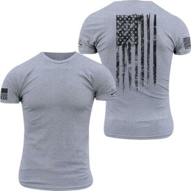 グラント Grunt Style Veteran Flag T-Shirt - Heather Gray メンズ