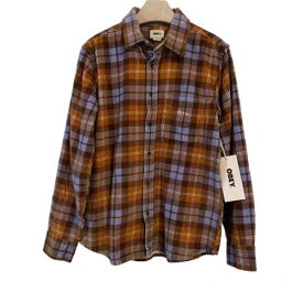 OBEY オベイ Obey Shirt Andrew Size Small Corduroy Plaid Woven New With Tags Embroidery メンズ