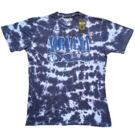 Nirvana. - Nevermind Wavy Logo - Purple Dip Dye t-shirt メンズ
