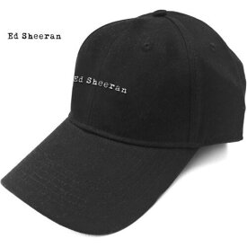 Rock Off Ed Sheeran - Type Logo - Black OSFA Baseball Cap メンズ