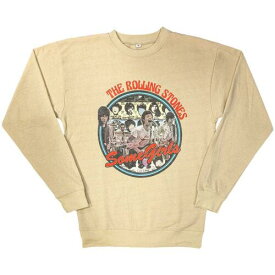 Rolling Stones - Some Girls Circle - Sand Crew Neck Sweatshirt メンズ