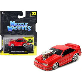 Muscle Machines 1/64 Diecast Model Car 1993 Ford Mustang SVT Cobra Red