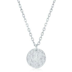 Classic Sterling Silver Disc Design Necklace ユニセックス