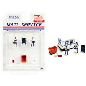 American Diorama Diecast Set Mail Service Limited Edition for 1/64 Scale Models