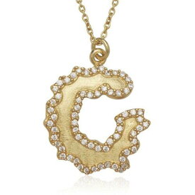 Classic Sterling Silver GP Open Wavy Circle with Jagged CZ Border Necklace ユニセックス