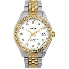 タイメックス Timex Women's Watch Waterbury White Dial Two Tone Steel Bracelet TW2U53900VQ レディース