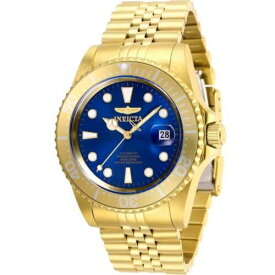 Invicta Men's Watch Pro Diver Automatic Blue Dial Yellow Gold Bracelet 30097 メンズ