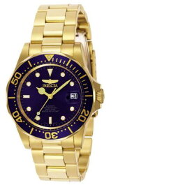 Invicta Men's Watch Pro Diver Automatic Blue Dial Yellow Gold Bracelet 8930 メンズ