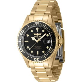 Invicta Men's Watch Pro Diver Quartz Black Dial Yellow Gold Bracelet 8936OB メンズ