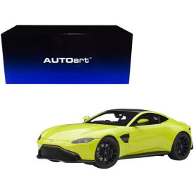 Autoart Model Car 2019 Aston Martin Vantage RHD Lime Essence Green with Carbon