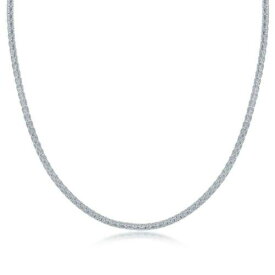Classic Sterling Silver Diamond-Cut Wire Design Necklace ユニセックス