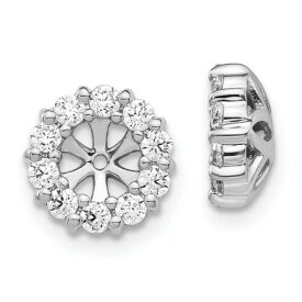 Jewelry 14K White Gold Diamond Earring Jackets ユニセックス