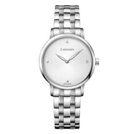 Wenger Urban Donnissima Women's Watch Steel Bracelet Silver Dial 01.1721.109 レディース