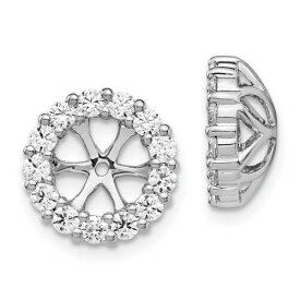 Jewelry 14K White Gold Diamond Earring Jackets ユニセックス