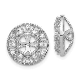 Jewelry 14k White Gold Diamond Earring Jacket ユニセックス