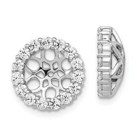 Jewelry 14k White Gold Diamond Earring Jackets ユニセックス