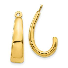 Jewelry 14k J Hoop Earring Jackets ユニセックス