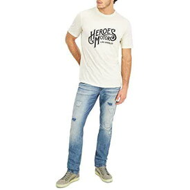 Heroes Motors Mens Signature Graphic T-Shirt Beige Size XXL メンズ