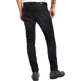 Heroes Motors Mens Super Slim Fit Jeans Black Size 3332 メンズ