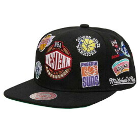 MITCHELL & NESS ミッチェルアンドネス [HMUS5137-WESYYPPPBLCK] MENS NBA WESTERN CONFERENCE ALL OVER DEADSTOCK SNAPBACK メンズ