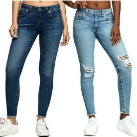 True Religion Women's Jennie Ankle Raw Hem Skinny Stretch Jeans レディース