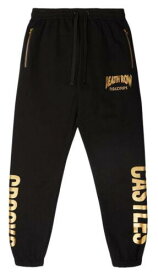 クルックスアンドキャッスルズ Crooks & Castles Men's X Death Row Records Gold Metallic Logo Jogger Sweatpants メンズ