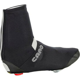 Capo Men's Piemonte Road Bike Cycling Wind Bootie Shoe Covers - Black/Red メンズ