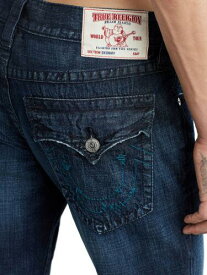 True Religion Men's Rocco Skinny Fit Jeans in Planet of the Blue メンズ
