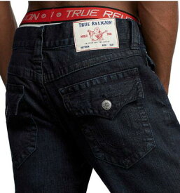 True Religion Men's Rocco Skinny Fit Stretch Jeans in Dark Baron メンズ