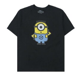 Minions Men's Officially Licensed The Rise of Gru Graphic Tee T-Shirt in Black メンズ