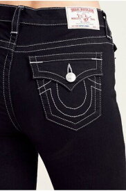 True Religion Women's Hi Rise Super Skinny Fit Jeans in Body Rinse Black レディース